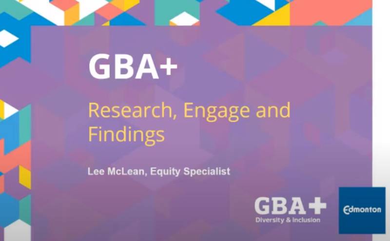 GBA+ Research, Engage and Findings