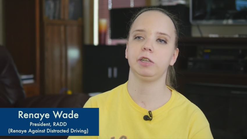 Renaye Wade, Renaye Against Distracted Driving (RADD)