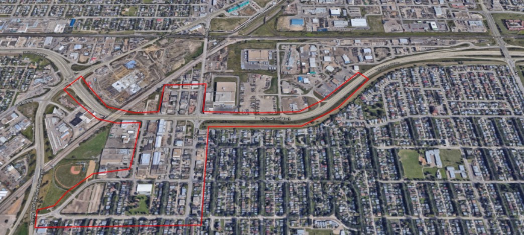 Map of project Area from Wayne Gretzky Drive to 50 Street