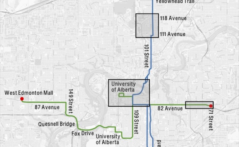 Rapid bus Routes B1 and B2 system map image